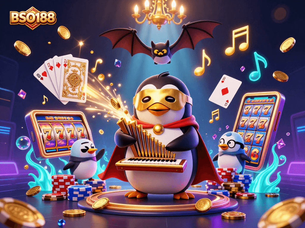 Experience thrilling wins with BSO188's vibrant casino action featuring animated characters.