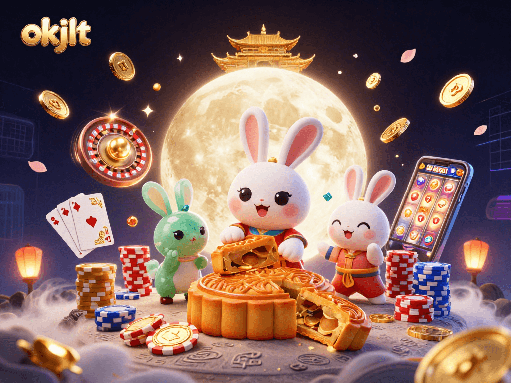 Mengakses slot gacor hari ini di okjkt, penuh dengan simbol keberuntungan dan hadiah.