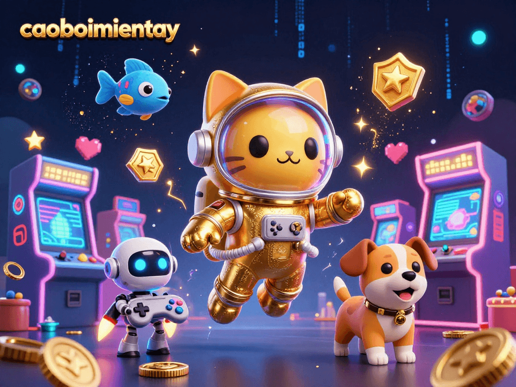 Engage in exciting gaming adventures with caoboimientay featuring vibrant 3D illustrations and casino elements.