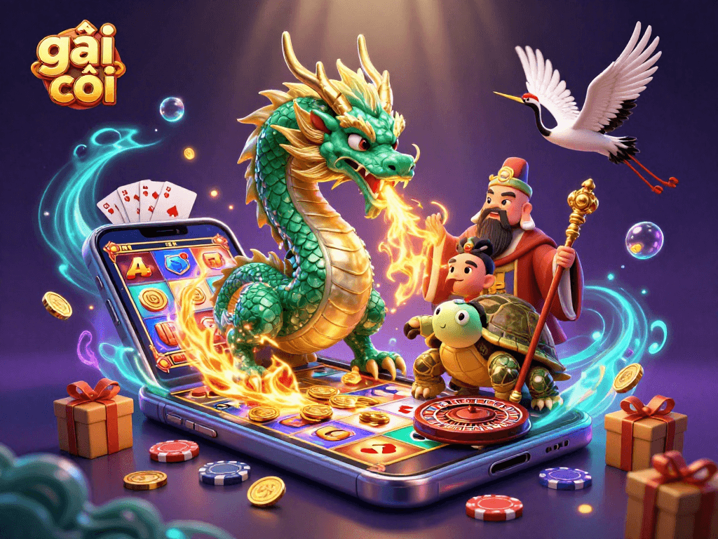 Engage with the captivating world of gambling featuring gái gọi through an immersive casino illustration.