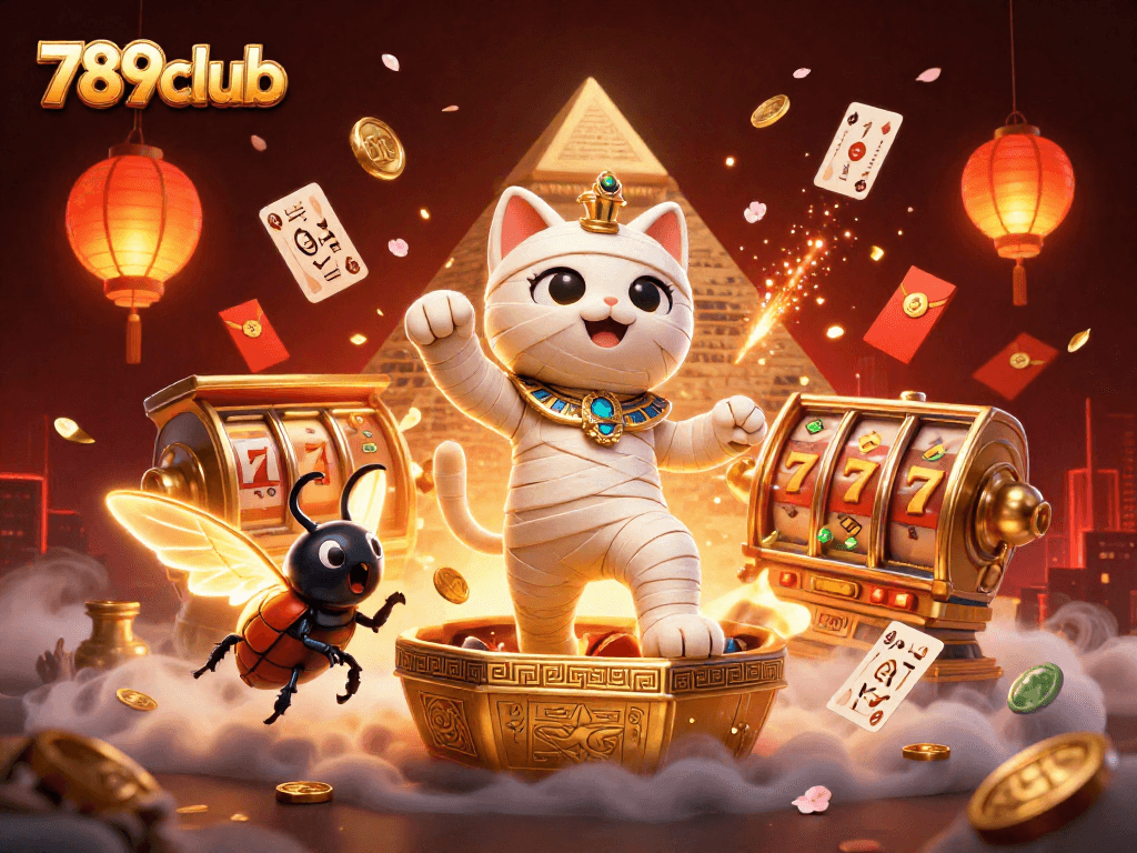 Engage with thrilling slot adventures at 789club featuring vibrant characters and casino elements.