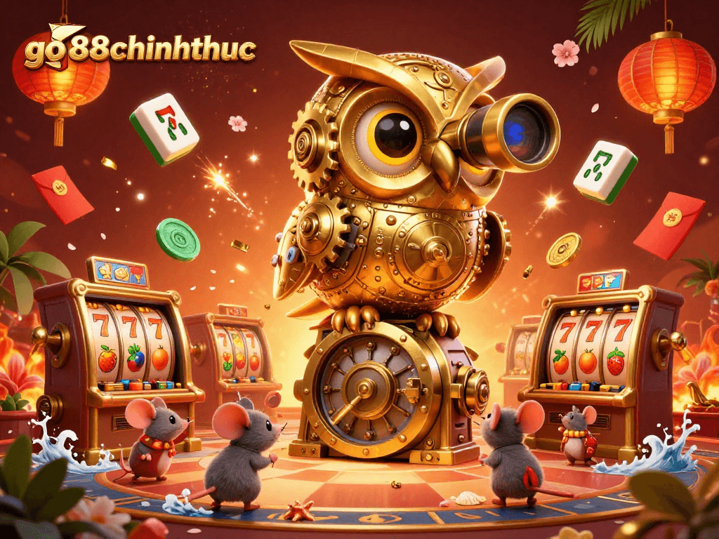 Engage with go88chinhthuc while enjoying thrilling 3D casino illustrations featuring lucky symbols and vibrant action.