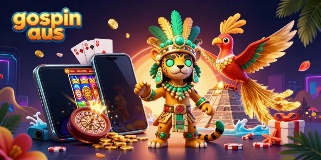 Experience thrilling action at goospin aus with dynamic characters and vibrant casino elements.