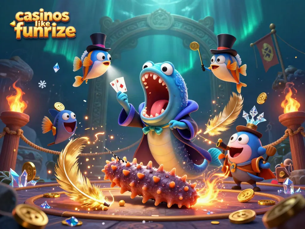 Experience the enchantment at casinos like Funrize with our captivating underwater magic scene.