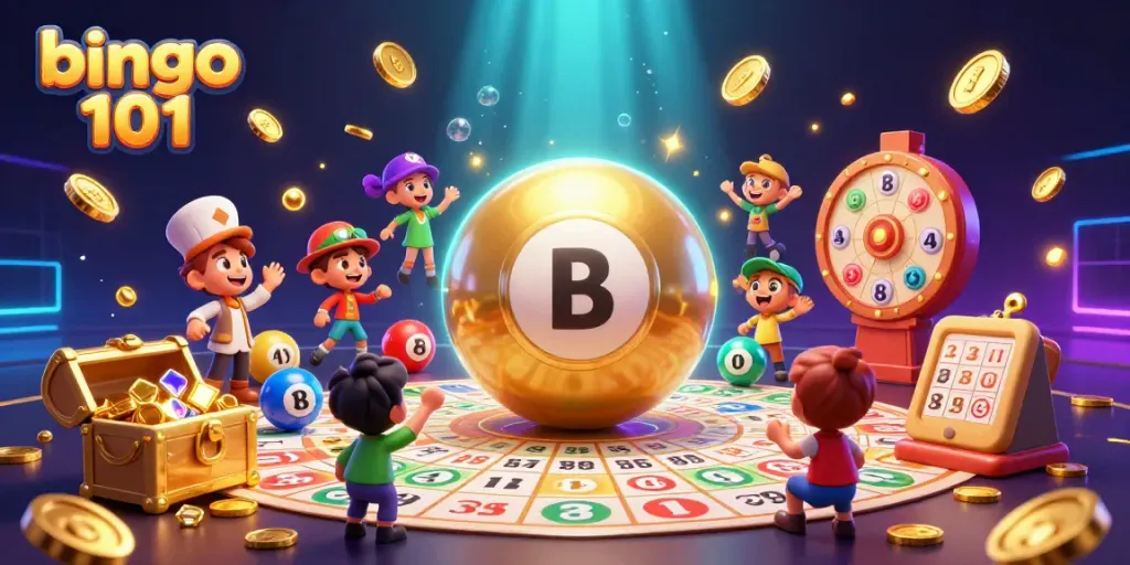 Engage in vibrant bingo 101 games with colorful numbered balls, excitement, and dazzling rewards.