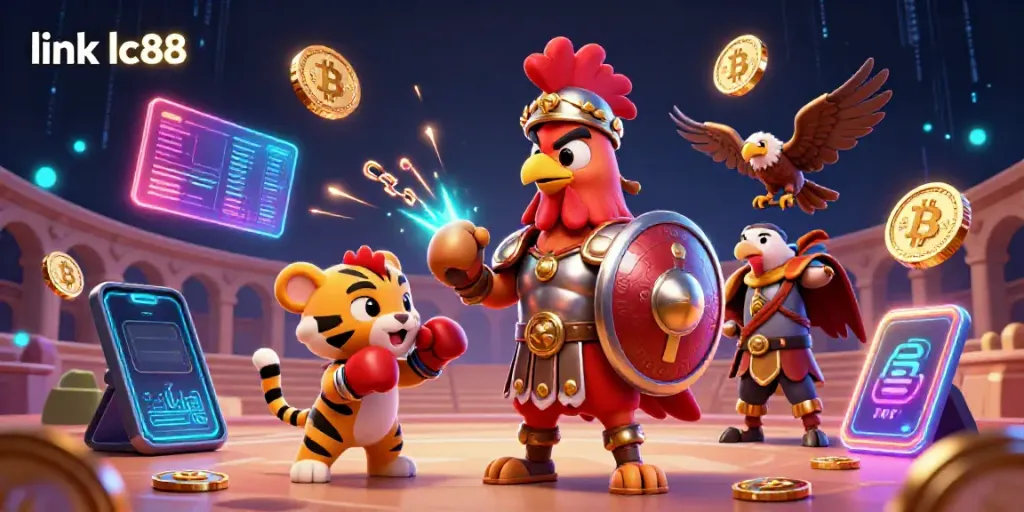 Explore link lc88 with vibrant 3D characters and elements enhancing the online casino experience.