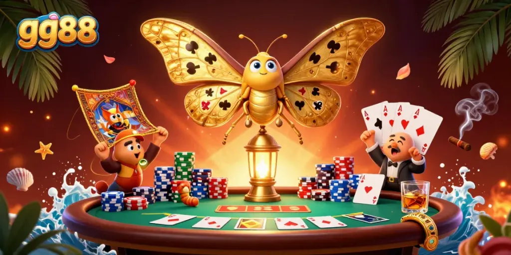 Experience thrilling gameplay at gg88 with vibrant graphics of a lavish casino scene.