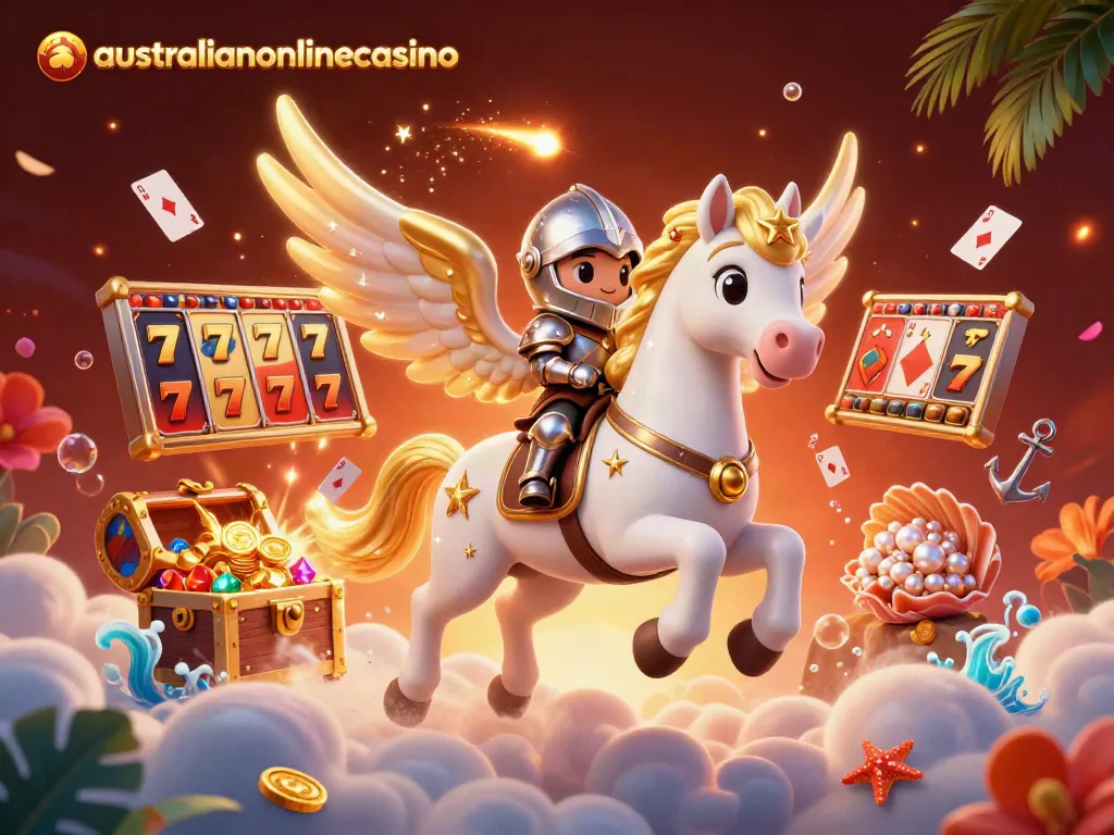 Experience the thrill of australianonlinecasino with vibrant slot characters and dynamic casino elements.