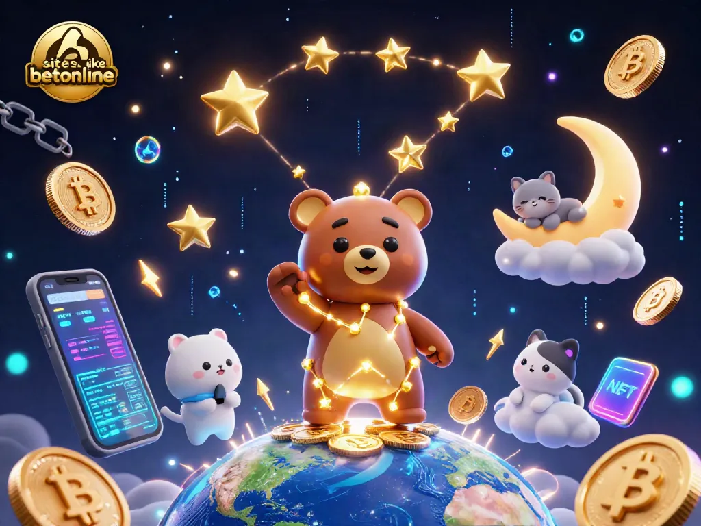 Engaging players with sites like betonline while enjoying a vibrant cosmic casino scene.