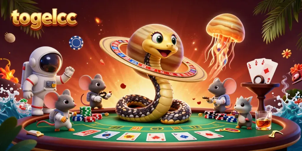 Play unique casino games at togelcc with a dynamic cosmic theme featuring roulette and poker.