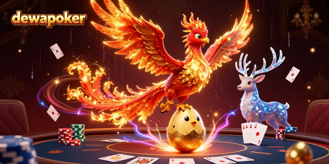 Experience thrilling poker action with dewapoker's vibrant phoenix and exciting gameplay elements.