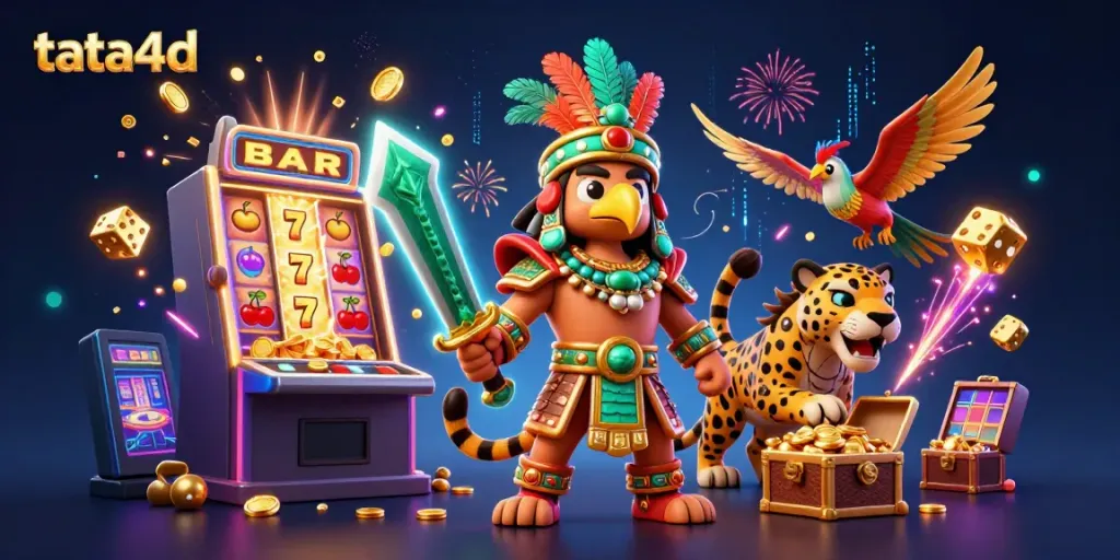 Experience thrilling jackpots with tata4d, featuring engaging 3D characters and exciting game elements.