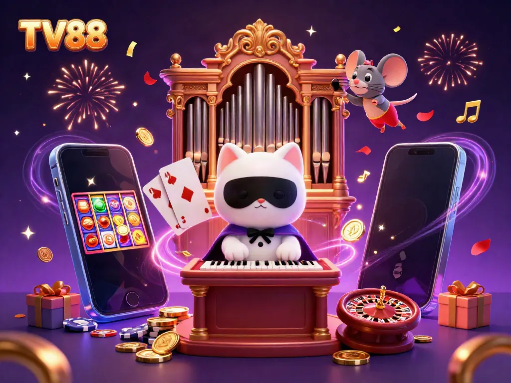 Experience thrilling gameplay at TV88 with colorful slot games and exciting casino elements.