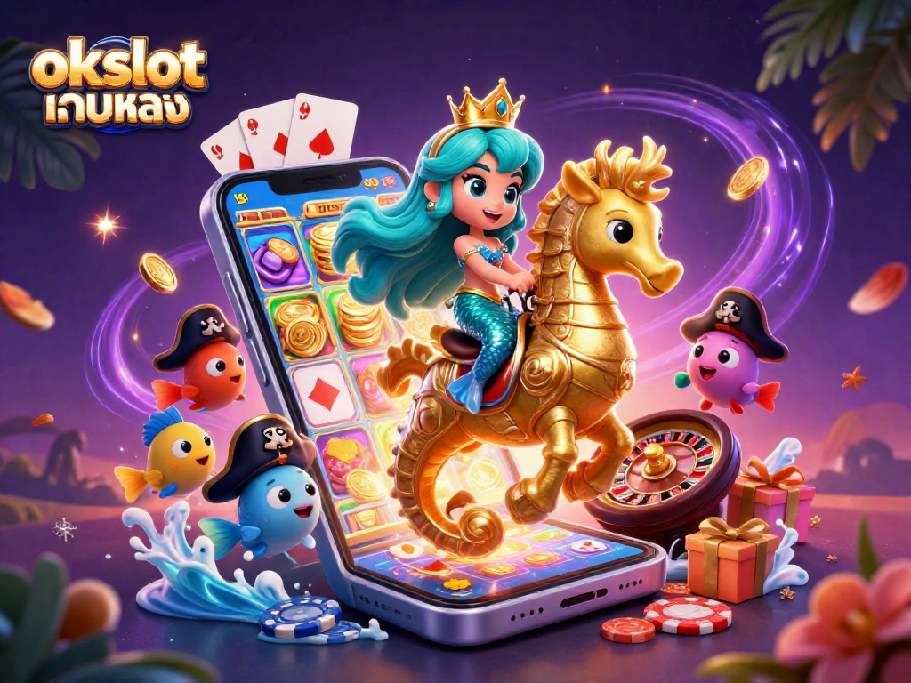 ลองเล่นเกมสล็อตออนไลน์ผ่าน okslot เว็บตรง พร้อมกราฟิกที่น่าทึ่งและฟีเจอร์สุดพิเศษ!