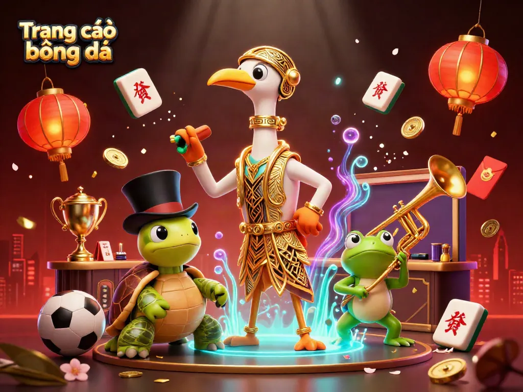 Engage in Trang cá độ bóng đá with vibrant 3D cartoon characters and dynamic betting elements.