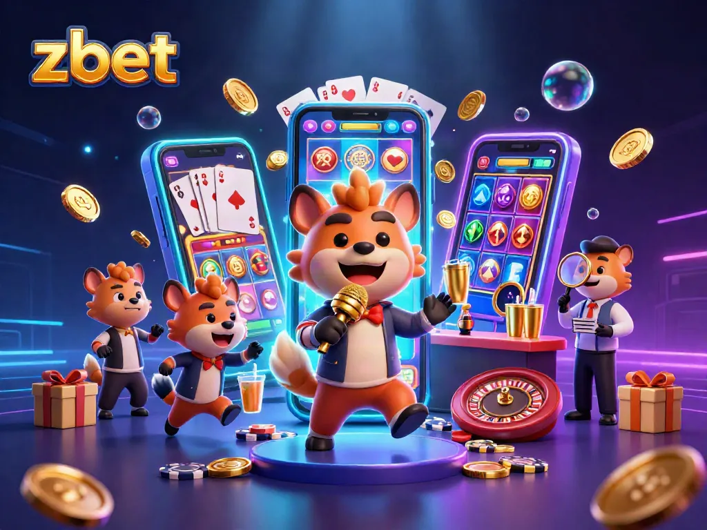 Engage in lively gambling action at zbet's cartoon casino with hyenas mixing drinks and telling jokes.
