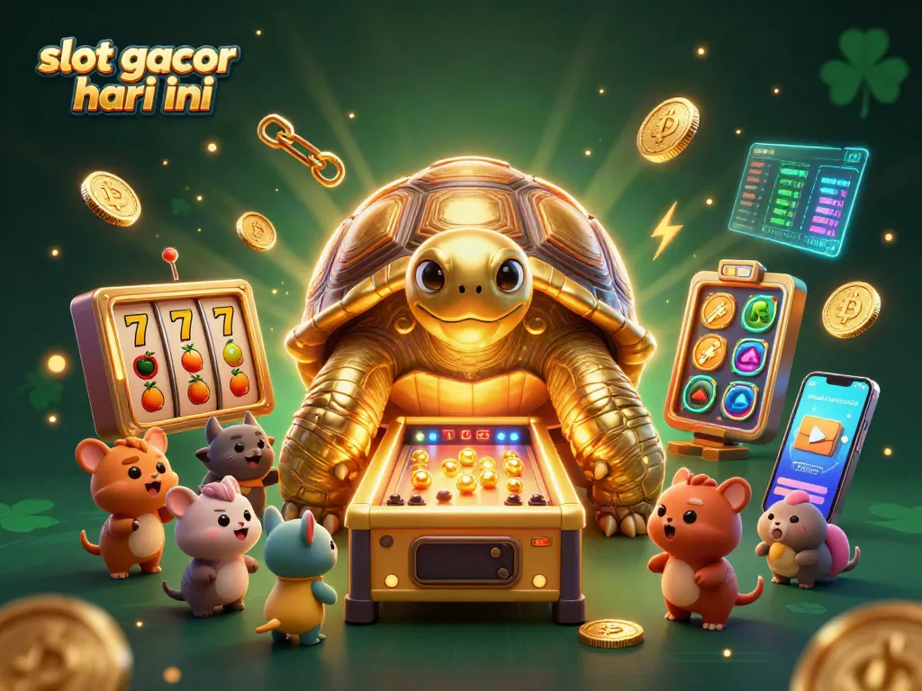 Mengubah permainan dengan slot gacor hari ini, simbol keberuntungan dan kasino yang menyenangkan.