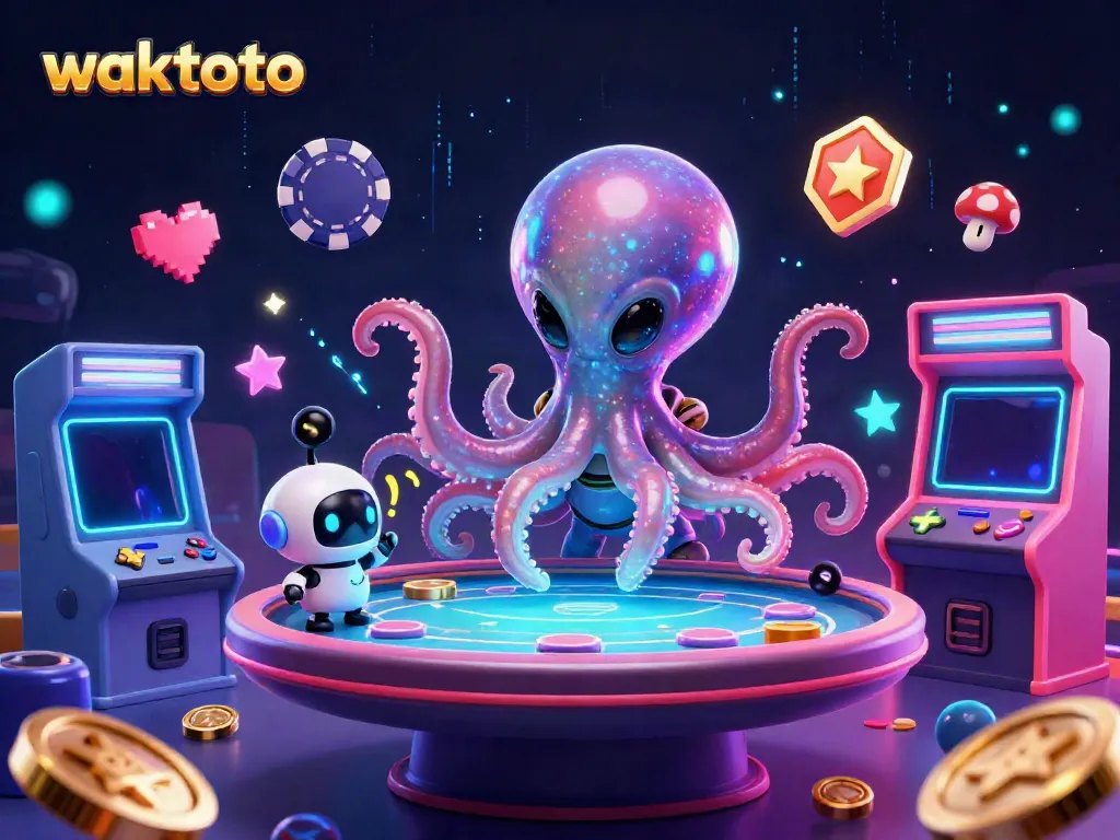 WAKTOTO memberi pengalaman bermain poker yang seru dengan alien dan robot di kasino ruang angkasa.