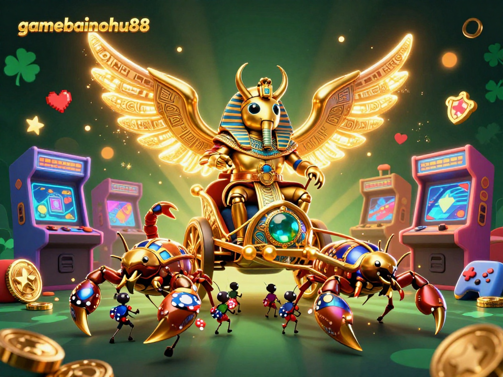 Experience thrills with gamebainohu88, featuring vivid casino elements and dynamic characters.