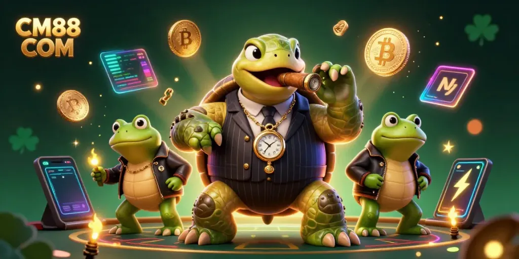 Engage in exciting gaming action at CM88 COM, where a snapping turtle and bullfrog enforcers break the bank!