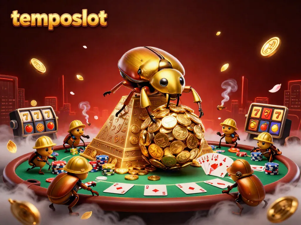 Engage with the thrilling gameplay of temposlot, featuring vibrant casino elements and dynamic characters.