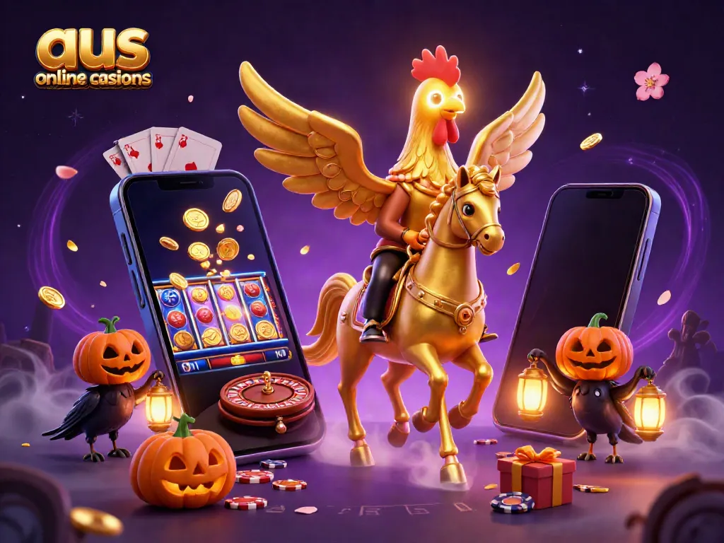 Experience thrilling gameplay with aus online casinos, featuring unique characters and dynamic casino elements.