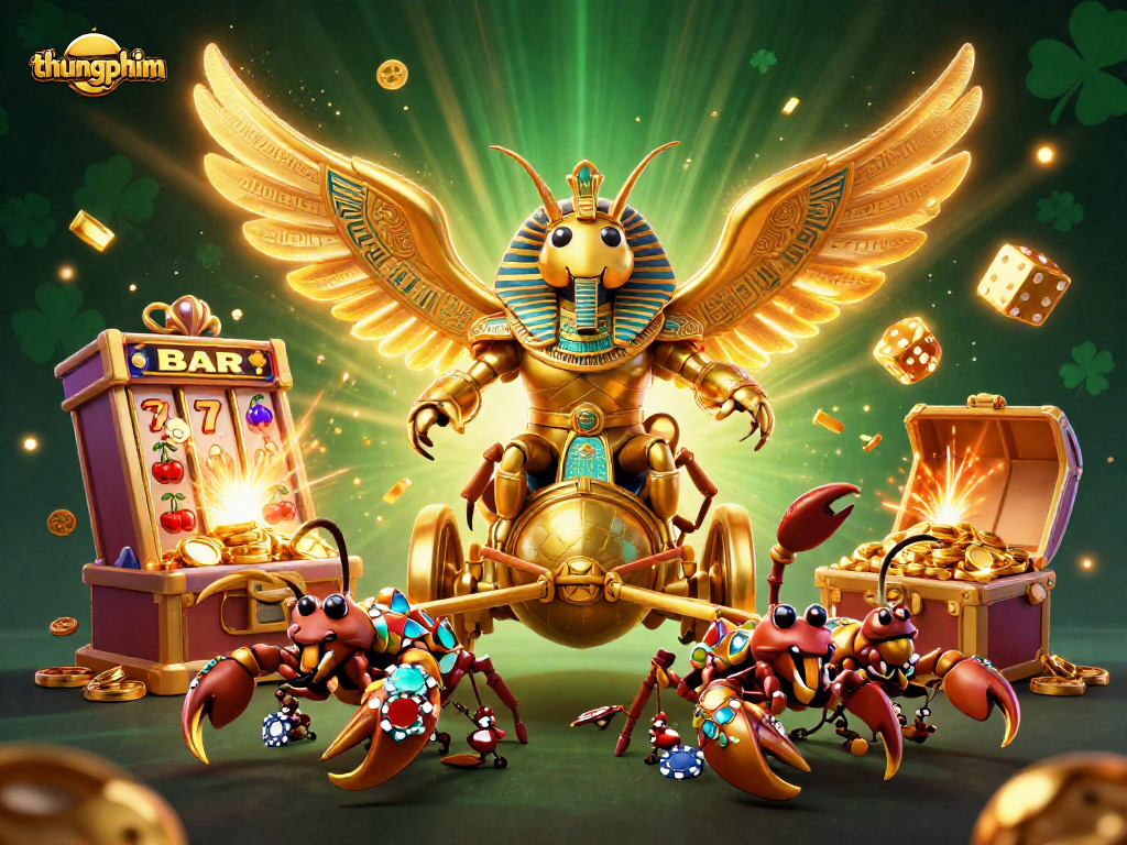 Experience thrilling wins with thungphim amidst animated casino action and vibrant game elements.