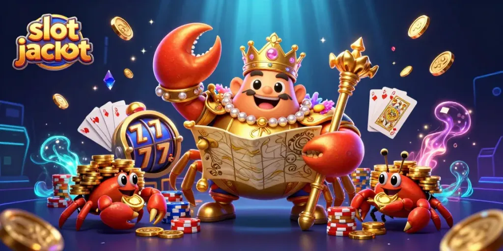 Experience the thrill of slot jackpot wins with an exciting 3D casino scene featuring vibrant characters and dynamic elements.